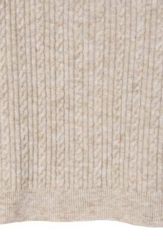 Beige Cable Sweater -  - Lilou - MOD&SOUL