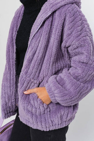 Fleece Hoodie Jacket - Outerwear - LE LIS - MOD&SOUL