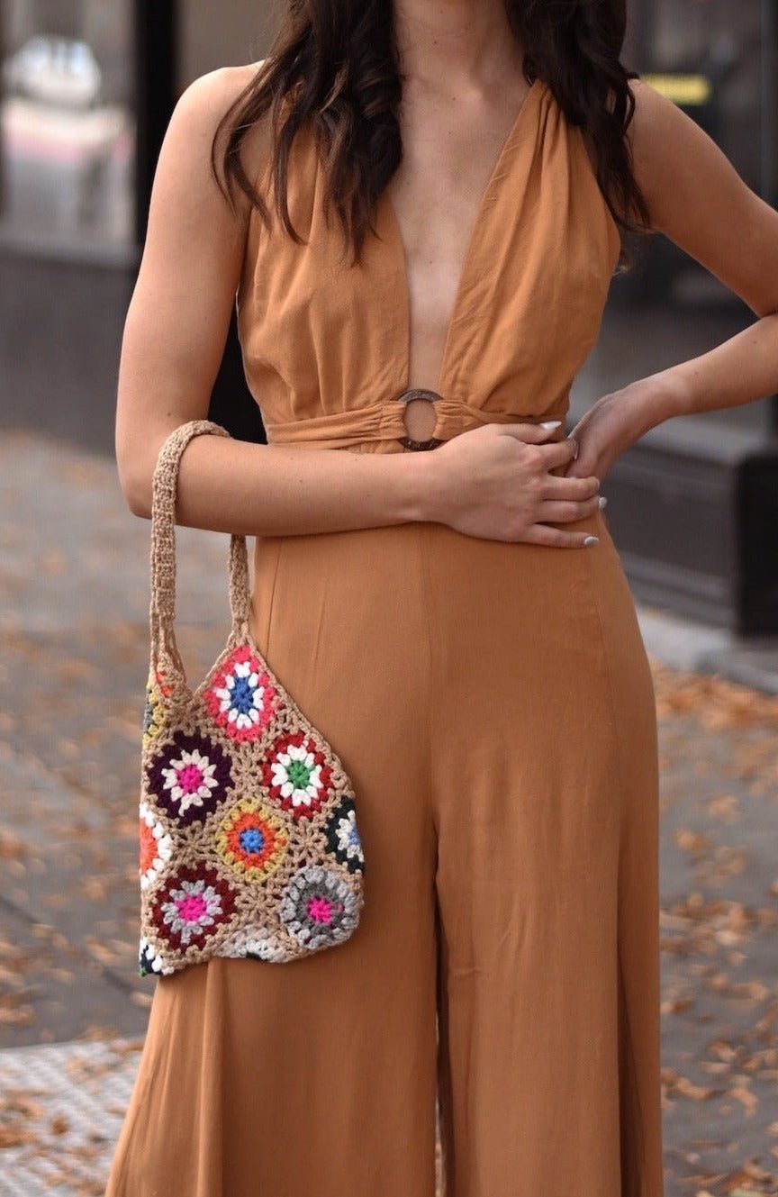 Floral Crochet Bag - bag - MOD&SOUL - Contemporary Women's Clothing - MOD&SOUL