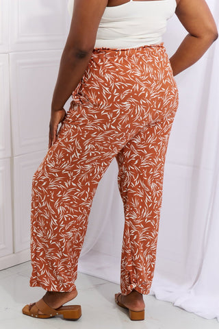 Geometric Print Pants - Red Orange -  - Trendsi - MOD&SOUL