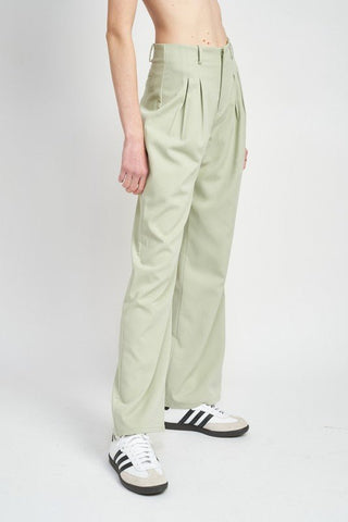 High Waisted Pleated Pants - pants - Emory Park - MOD&SOUL