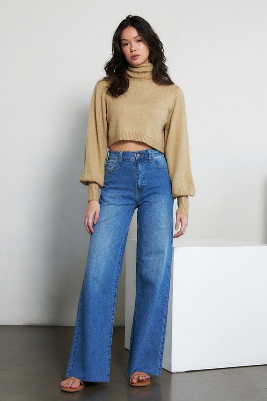 High Waisted Wide Leg Jeans - jeans - Vibrant M.i.U - MOD&SOUL