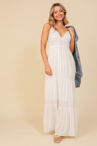 Lacey White Maxi Dress - Dress - TIMING - MOD&SOUL