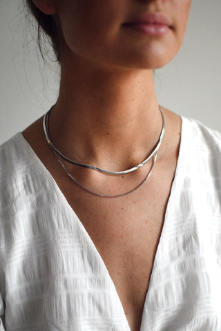 Layered Herringbone Chain Necklace - Necklaces - Mod&Soul - MOD&SOUL
