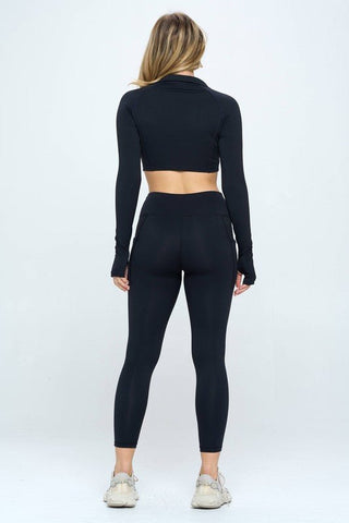 Long Sleeve Activewear Set Top and Leggings - outfit set - OTOS Active - MOD&SOUL