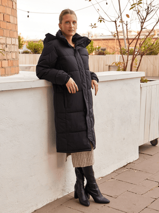 Longline Padded Coat - MOD&SOUL - Contemporary Women's Clothing