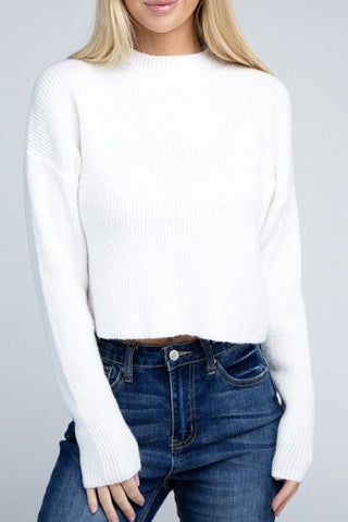Mock Neck Pullover Sweater -  - Ambiance Apparel - MOD&SOUL