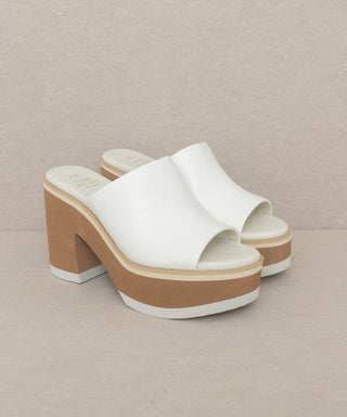 Maren - Layered Platform Heel Slides - Shoes - KKE Originals - MOD&SOUL
