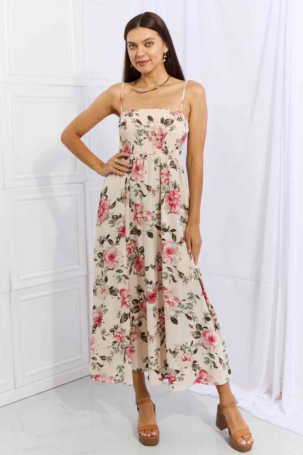 Floral Maxi Dress - Pink - Dress - Mod&Soul - MOD&SOUL