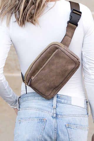 Presly Vegan Leather Everywhere Sling Belt Bag -  - Aili's Corner - MOD&SOUL