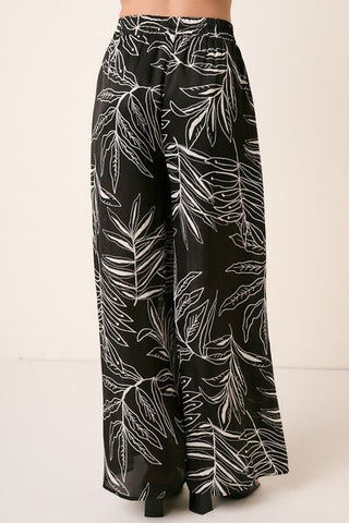 Printed Wide Leg Pants - MOD&SOUL - Contemporary Women's Clothing
