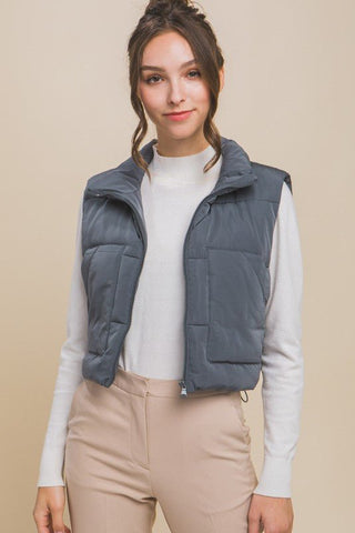 Puffer Vest With Pockets - MOD&SOUL - Contemporary Women's Clothing