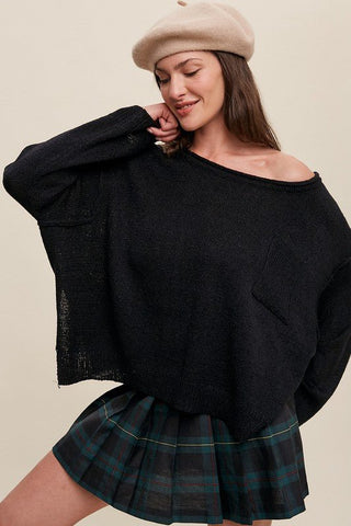 Pullover Knit Sweater - MOD&SOUL - Contemporary Women's Clothing