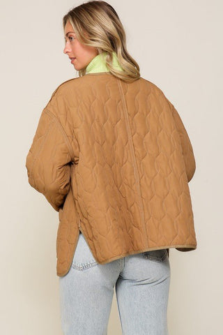Quilted Puffer Jacket with Pockets -  - Mod&Soul - MOD&SOUL