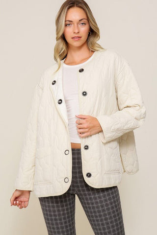 Quilted Puffer Jacket with Pockets -  - Mod&Soul - MOD&SOUL