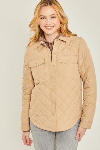 Quilted Shacket -  - Love Tree - MOD&SOUL