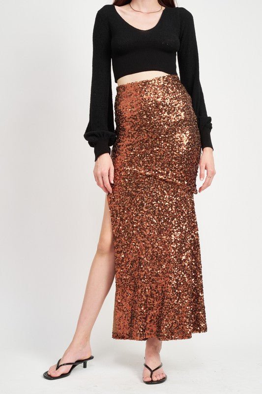 Sequin Maxi Skirt - MOD&SOUL - Contemporary Women's Clothing