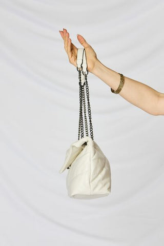 SHOMICO PU Leather Chain Handbag - MOD&SOUL - Contemporary Women's Clothing