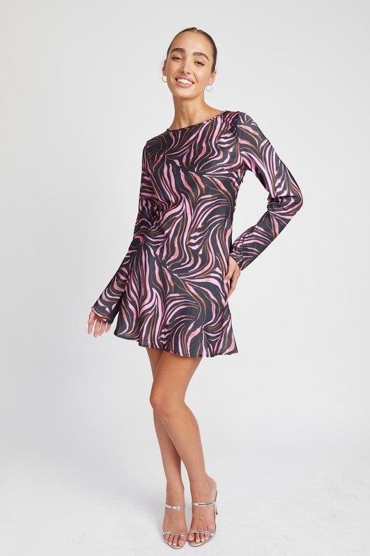 Zebra Print Mini Dress - Dress - Emory Park - MOD&SOUL